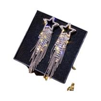 Brincos Pendurados de Borla Longa - Luxo, Moda e Estilo para Festa e Casamento Brincos Pendurados de Borla Longa - Luxo, Moda e Estilo para Festa e Casamento