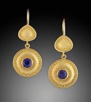 Brincos Pendurados De Imitação De Turquesa Vintage Ornamentados Em Ouro Para Mulheres Estilo Étnico