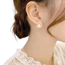 Brincos Pérolas Delicado para Mulheres Luxo Strass Brilho Brincos Pérolas Delicado para Mulheres Luxo Strass Brilho
