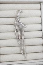 Brincos piercing earcuff folheado a ouro e prata com strass