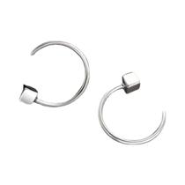 Brincos Quadrados Minimalistas Vintage Para Adolescentes, Homens E Mulheres, Joias Perfuradas Para