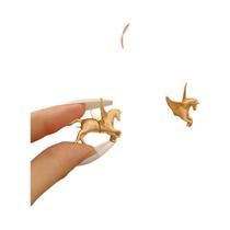 Brincos Retro 3D Em Forma De Cavalo Para Mulheres, Joias De Moda, Presente Estiloso Para O Dia a Dia