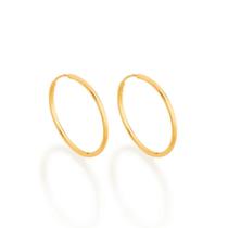 Brincos Rommanel Argola Fina Pequena Banhada Ouro 522012 Brincos Rommanel Argola Fina Pequena Banhada Ouro 522012