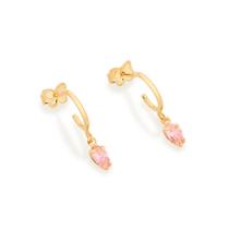 Brincos Rommanel Argola Zircônias Gota 526514 52651 526516