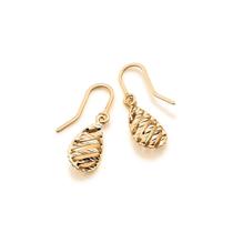 Brincos rommanel banhado ouro 18k feminino gota gancho pendurada 523962