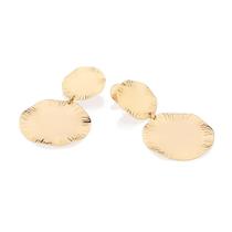 Brincos rommanel banhado ouro 18k feminino grande maxi círculos pendurados 527375