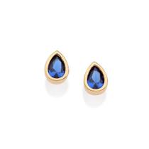 Brincos rommanel banhado ouro 3x 24k 18k e 22k feminino pequeno solitário gota azul pedra zircônia 527355 Brincos rommanel banhado ouro 3x 24k 18k e 22k feminino pequeno solitário gota azul pedra zircônia 527355