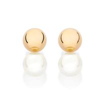 Brincos rommanel feminino banhado ouro 18k esferas e pérolas sintéticas 527413 Brincos rommanel feminino banhado ouro 18k esferas e pérolas sintéticas 527413