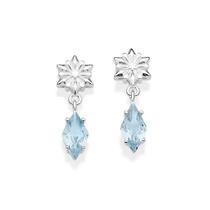 Brincos rommanel feminino prata 925 floco de neve 820255 Brincos rommanel feminino prata 925 floco de neve 820255