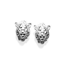 Brincos rommanel feminino prata 925 pequenos 3d mufasa rei leão 820252 Brincos rommanel feminino prata 925 pequenos 3d mufasa rei leão 820252