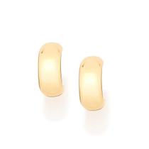 Brincos Rommanel Meia Argola Formada Por Aro Liso 525886