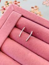 Brincos Semi Joia prata 925 Earhook brinco modelo palito Brincos Semi Joia prata 925 Earhook brinco modelo palito