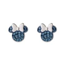 Brincos Stud Disney Minnie Mouse December Birthstone