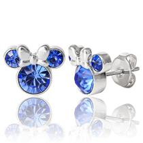 Brincos Stud Disney Minnie Mouse September Birthstone Brincos Stud Disney Minnie Mouse September Birthstone