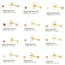 Brincos Studex Baby Systen 75 - Kit Com 20 Unid Variados