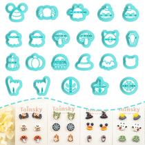 Brincos Tainsky Halloween Studs da Polymer Clay Cutters x22