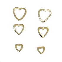 Brincos Trio de Corações - Cod 941 Banhado a ouro 18k