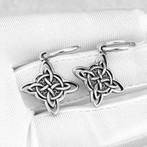 Brincos Unissex Vintage Viking Com Nó Celta, Brincos De Aço Inoxidável Odin Rune Amuleto Nórdico