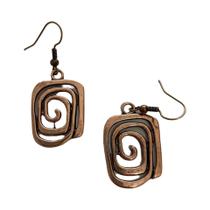 Brincos Vintage Femininos Com Geometria Étnica, Gancho Longo, Triângulo, Espiral, Acessórios De