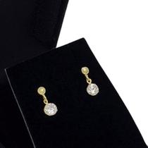 Brincos Zirconia Banho De Ouro 18k 2999 Brincos Zirconia Banho De Ouro 18k 2999