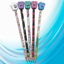 Brinde Odontológico Lápis Dentinho Esperto com Baú Colorido - 4 Unidades - D-Express