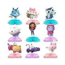 Brindes De Festa Gabby Dollhouse Para Meninas, Pulseiras Adesivas, Chaveiros, Materiais Para Sala De