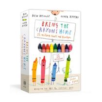 Bring the crayons home: a box of crayons, letter-writing paper, and envelop