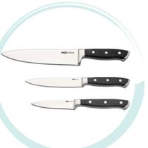 Brinox Conjunto De Facas 3 Peças Infinity Inox Chef 33,5 cm Cozinha 24 cm Legumes 20,5 cm Brinox Conjunto De Facas 3 Peças Infinity Inox Chef 33,5 cm Cozinha 24 cm Legumes 20,5 cm