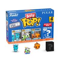 Brinque Funko Pop! Pacote com 4 unidades colecionáveis Bitty Pixar Mini com estojo