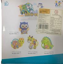 Brinquedinho Musical Para Bebês Teclado Infantil Com Sons de Animais