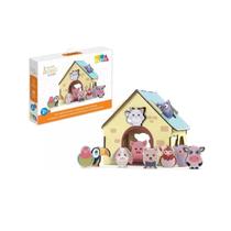 Brinquedo 3D Passa Figuras Animais da Fazendinha Babebi