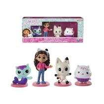 Brinquedo 4 Mini Figuras Gabby Sereiata Pandy e Cakey Cat Brinquedo 4 Mini Figuras Gabby Sereiata Pandy e Cakey Cat