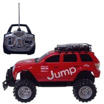 Brinquedo 4x4 com Controle Remoto Recarregavel Jump Cor: vermelha