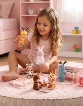 Brinquedo 6 Mini Boneca Bebê Reborn Pijama Menina Presente