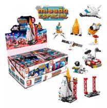 Brinquedo 8 Em 1 Veículos Espaciais Nave Blocos de Montar - Polibrinq Brinquedo 8 Em 1 Veículos Espaciais Nave Blocos de Montar - Polibrinq