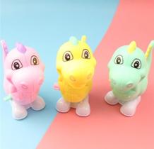Brinquedo a Corda Fricção Dinossauro Pula Pula Dino Baby Infantil para Crianças Bebê Colorido Miniatura Divertidos