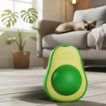 Brinquedo Abacate Com Catnip Erva Gato Natural Interativo Lamber Morder Brincar Aliviar Estresse Relaxamento Bem Estar 6cm