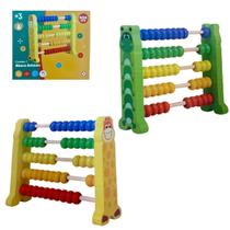 Brinquedo Ábaco Educativo de Madeira, Tema Animais Girafa e Lagarta