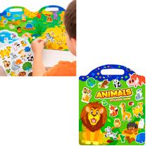 Brinquedo Adesivo Reutilizável Montar Infantil Kids 31pçs DESENHO:ANIMAIS Brinquedo Adesivo Reutilizável Montar Infantil Kids 31pçs DESENHO:ANIMAIS