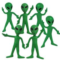Brinquedo Alien ArtCreativity - Conjunto com 12 Figuras Flexíveis para Crianças