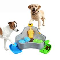 Brinquedo alimentador de quebra-cabeças para cães e gatos Pressione o botão Slow Feed Brinquedo alimentador de quebra-cabeças para cães e gatos Pressione o botão Slow Feed