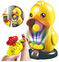 Brinquedo Alvo Pato Interativo Pistola E Bolinhas Luz Som Grande Brinquedo Alvo Pato Interativo Pistola E Bolinhas Luz Som Grande