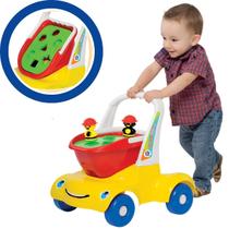 Brinquedo Andador de Empurrar Didático Bebê 1 Ano Presente Criança Menino Primeiros Passos