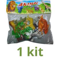 Brinquedo Animais da Floresta Kit com 12 Peças Sortidas, Brinquedos para dia das Crianças