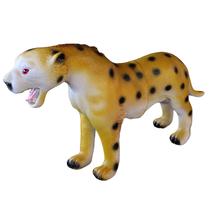 Brinquedo Animais De Borracha Grande Macio Com Som Leopardo