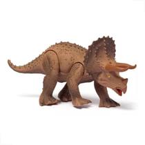 Brinquedo animal dinossauro triceratops dino world com som 2089 cotiplas