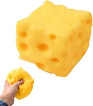 Brinquedo antiestresse em formato de bloco de queijo, macio, 5,5 cm Brinquedo antiestresse em formato de bloco de queijo, macio, 5,5 cm