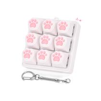 Brinquedo Antiestresse Netholid Teclado Patinha de Gato com Cliques e Chaveiro Brinquedo Antiestresse Netholid Teclado Patinha de Gato com Cliques e Chaveiro