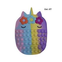 Brinquedo antiestresse Pop It Bag para crianças de 22 x 18 cm de silicone