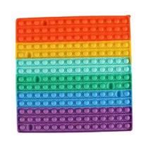 Brinquedo Antiestresse Rainbow Fidget Pop It 30-50cm, Brinquedo De Apertar Para Crianças Com